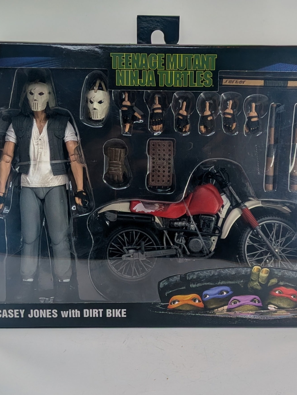 Casey Jones with Dirt Bike Action Figure Set Nickelodeon Collectible